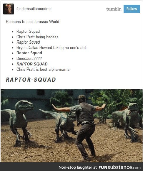 Reasons to go see Jurassic World