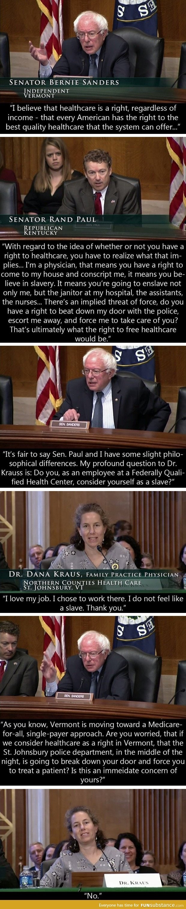 Healthcare: Sanders vs Paul