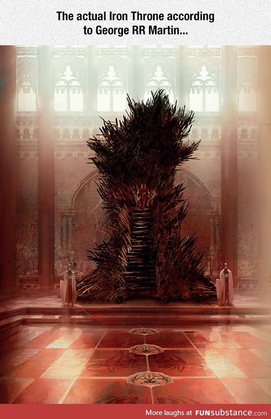 The real Iron Throne that George RR Martin envisioned