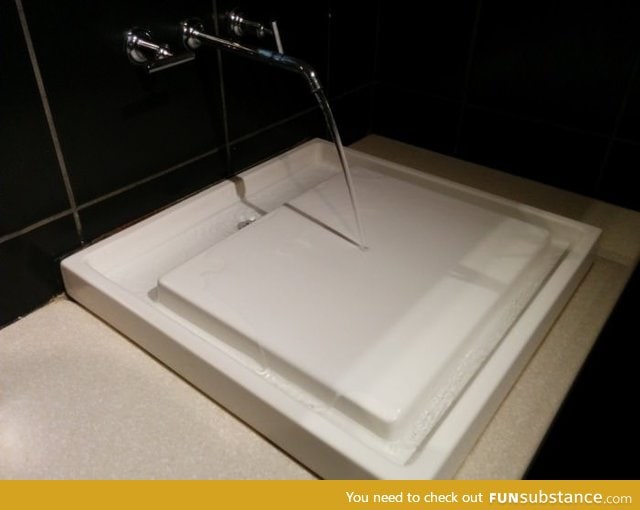 A sink without a bowl