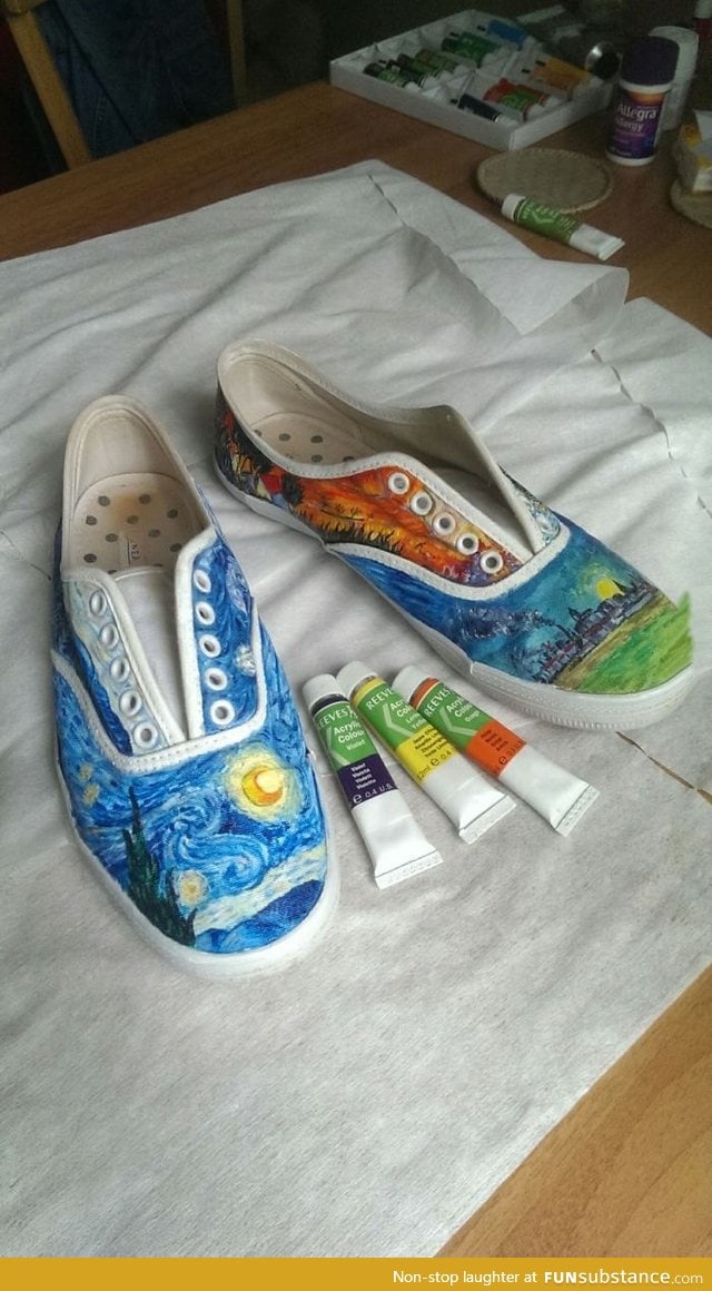 I painted my old shoes, what do you think?