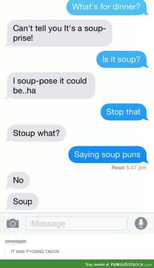 Souper bad puns