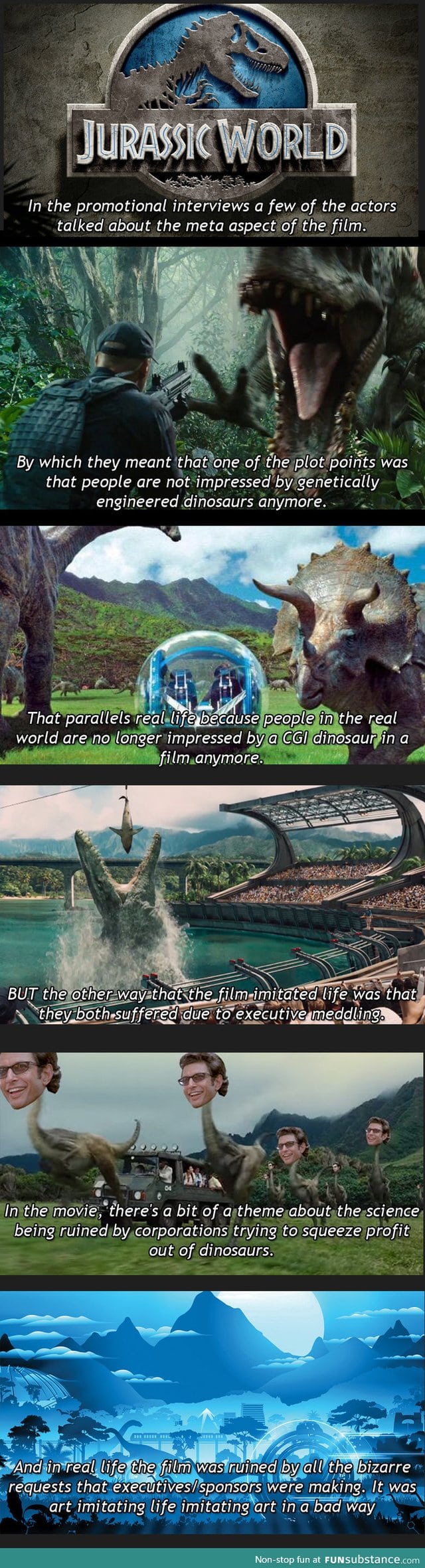 The irony about Jurassic World you have to read