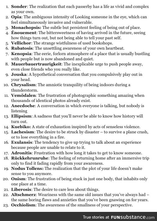 23 Emotions People Feel, But Can't Explain