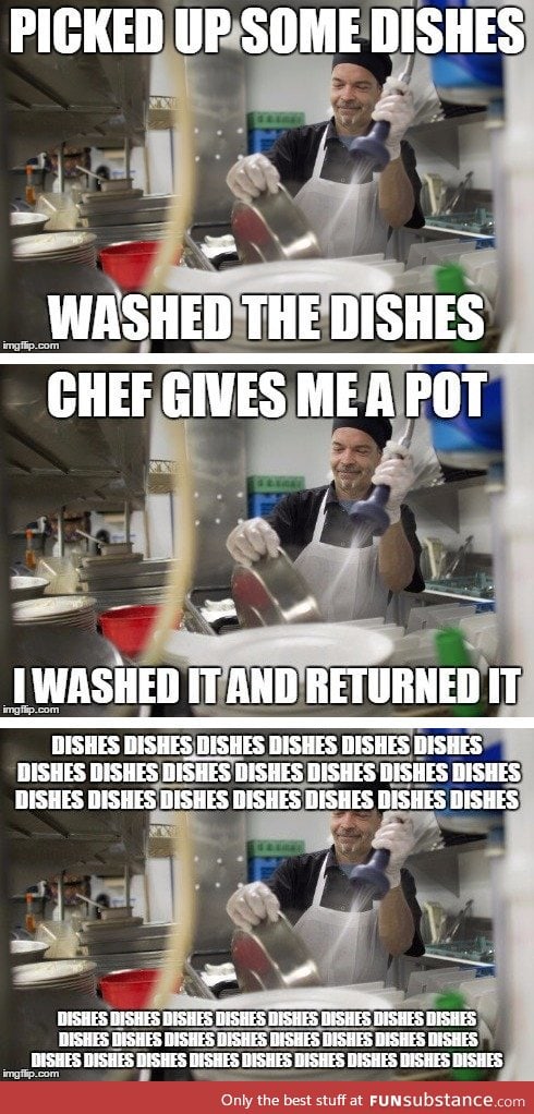 Tales of a dishwasher