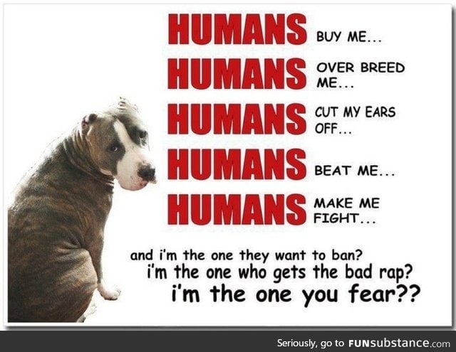 Please help us stop the ban against pit bulls!