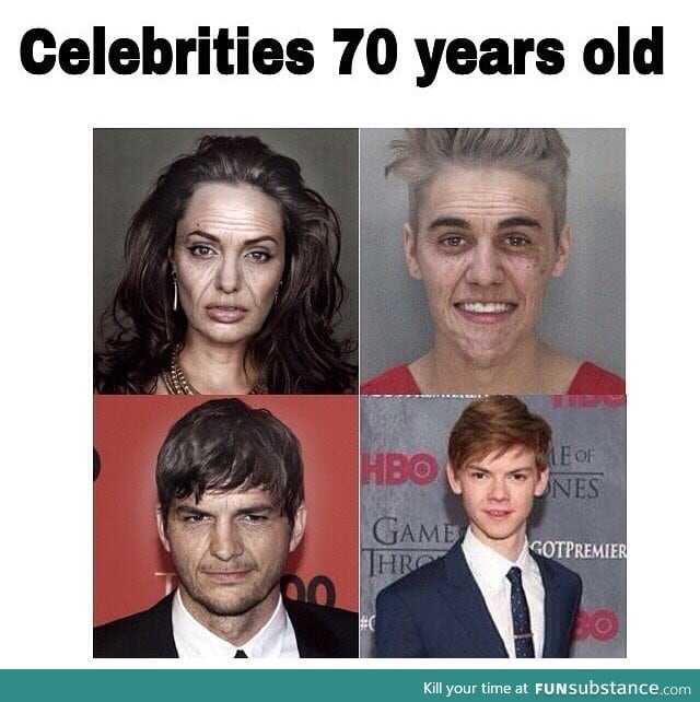 Celebrities when their 70 years old - FunSubstance
