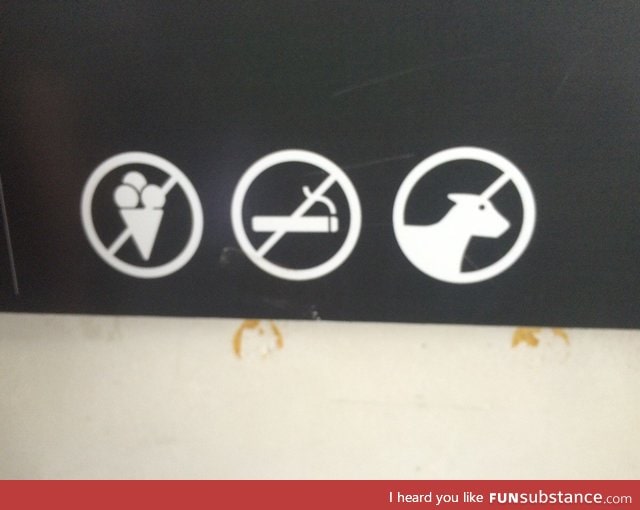 No ice cream. No cigarettes. Yes unicorns