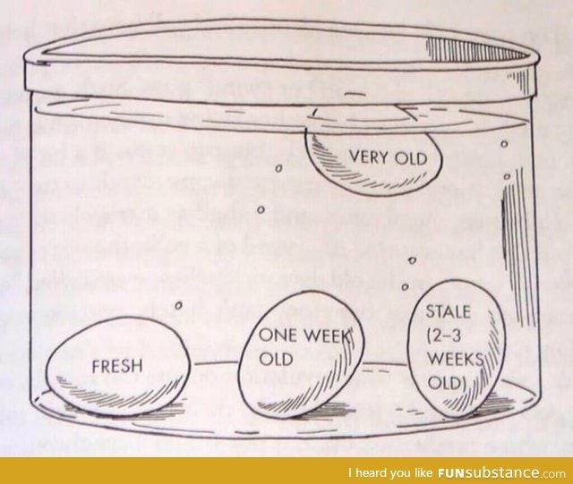 Here's how to test the age of an egg with a bowl of water