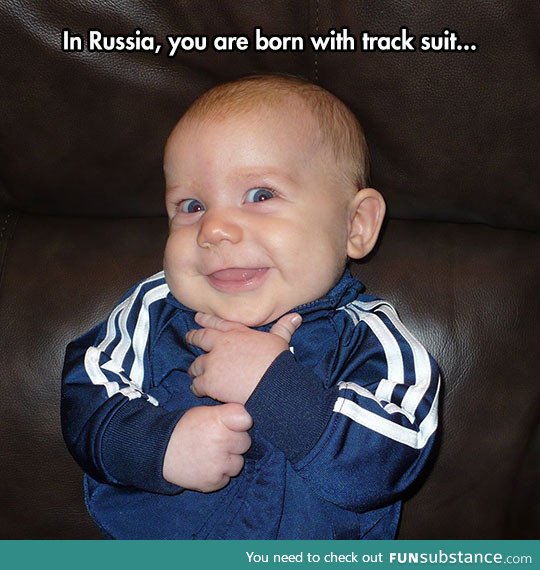 Russians and their track suits