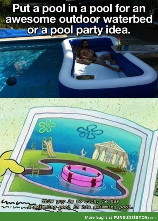 Placing a pool in a pool