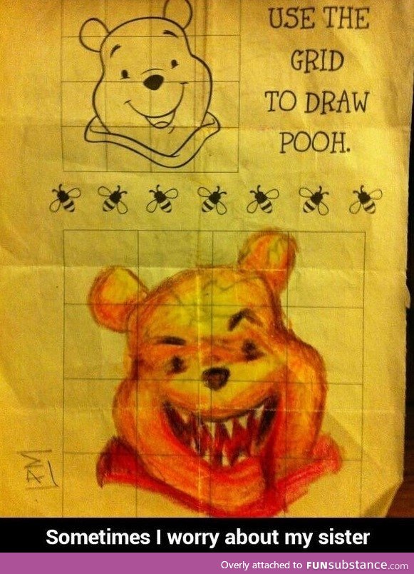 How to draw Pooh