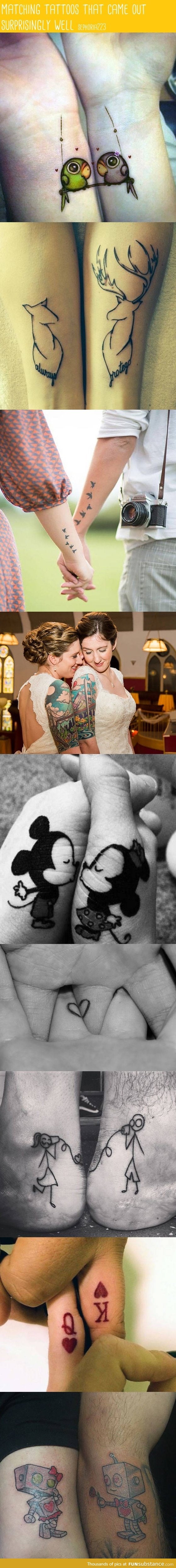 matching tattoos that actually look good