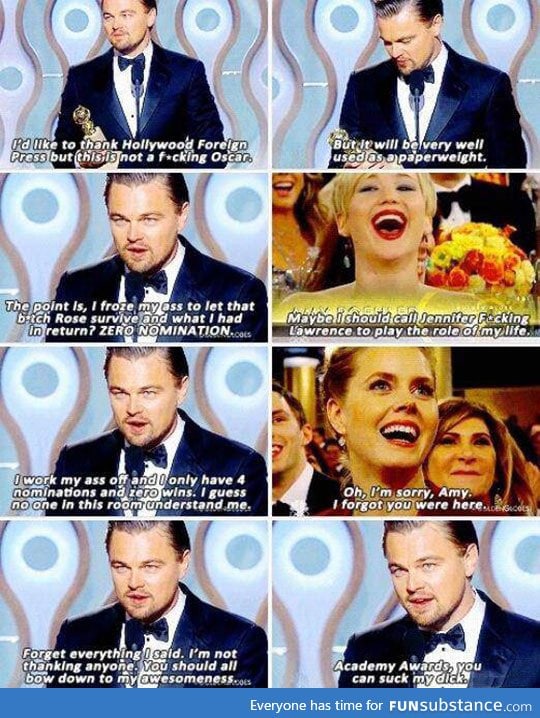 Leo's real thought on his Oscar dream