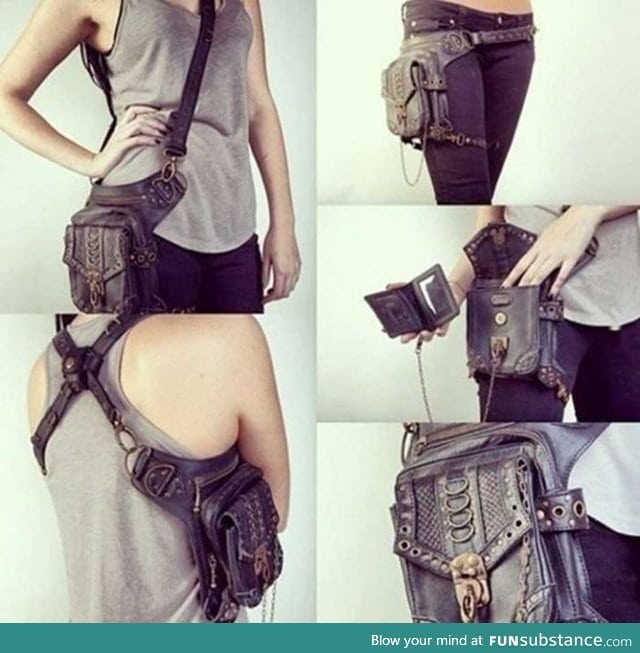 Awesome purse than can hang anywhere on your body