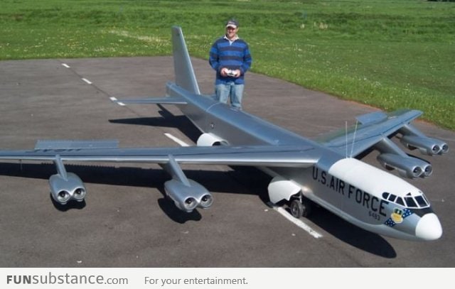 This is a pretty big radio controlled model plane