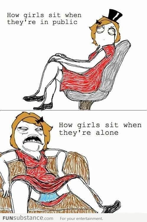 How Do Girls Sit?