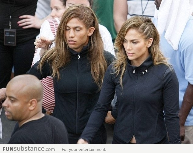 Jennifer Lopez's stunt double is a man!