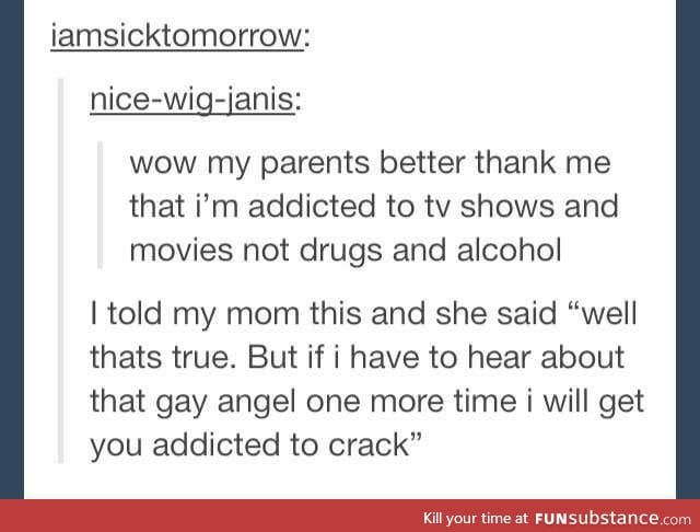 That gay angel has a name.