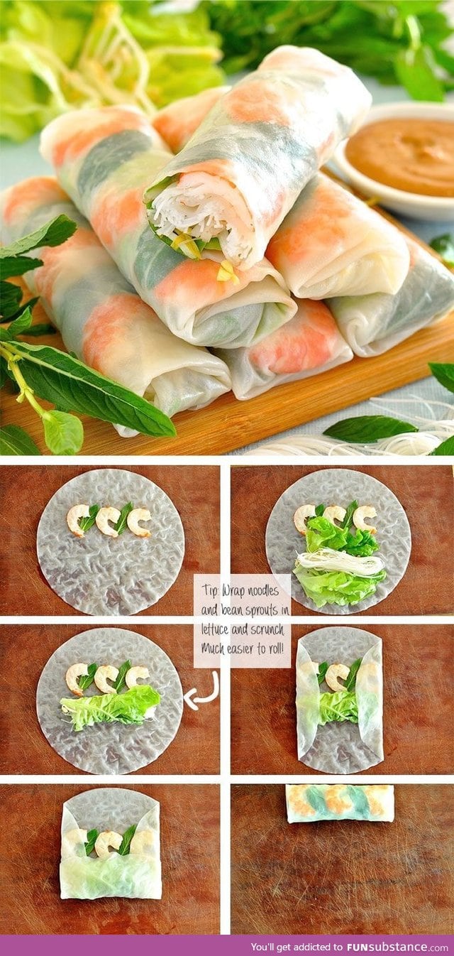 How to wrap Vietnamese spring rolls