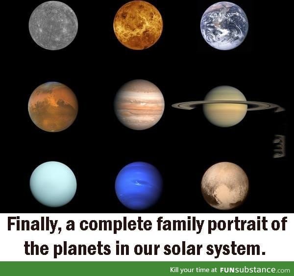 The solar system's family photo is finally complete!