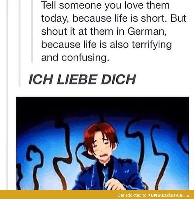 *shouts random German phrases at loved ones*