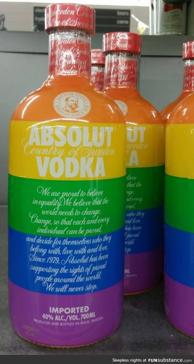 Absolut Vodka throwing shade at Russia