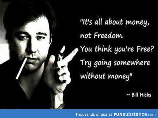 Think freedom is not about money