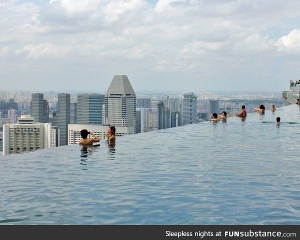 The Infinity pool in Singapore
