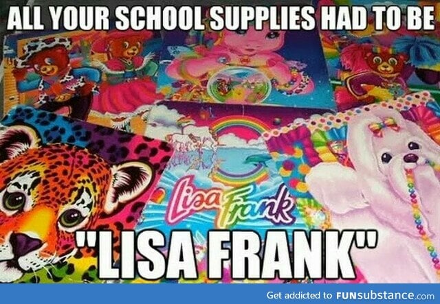 Lisa Frank. Aaah, the memories.
