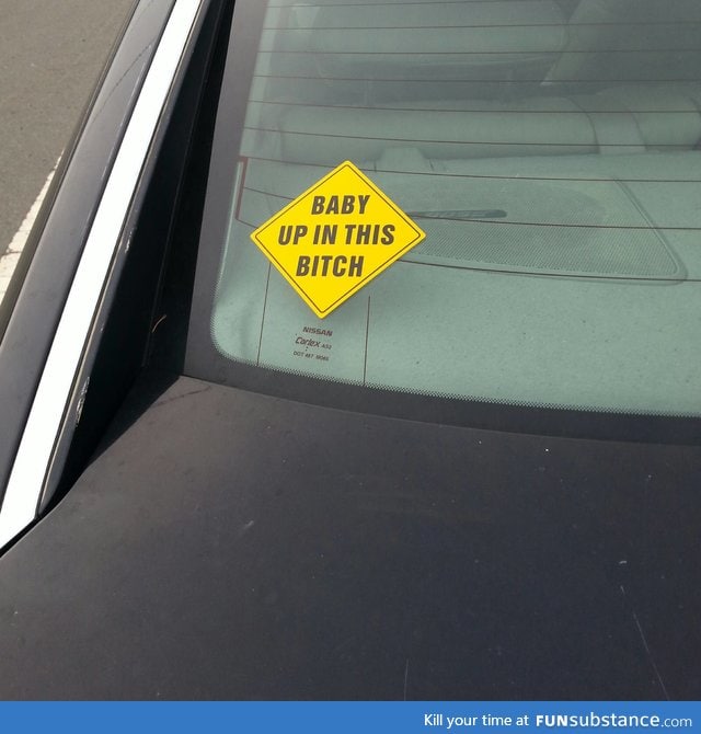 New take on the "baby on board" stickers