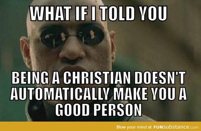 My reaction to people hiding behind religion