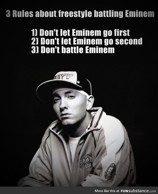 Because he's the Rap God
