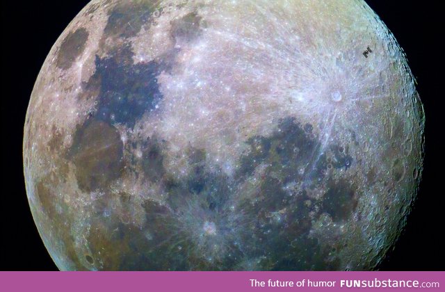 Enhanced Color Image of The Moon