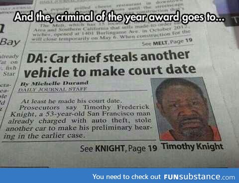Criminal of the year
