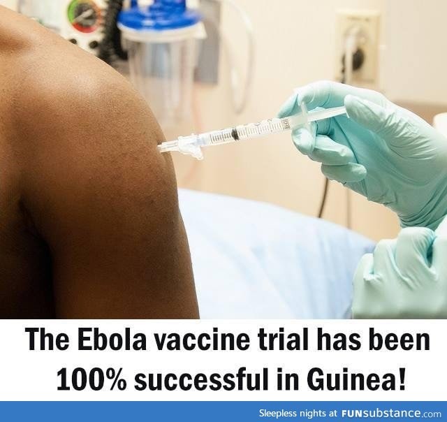 Ebola vaccine, but we can't use it... Autism you know
