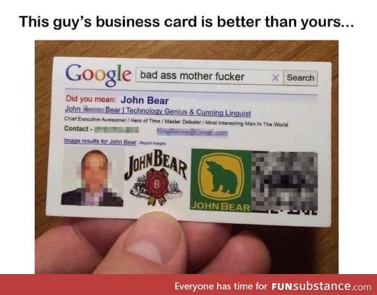 Probably the best business card ever