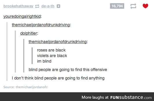 Blind people