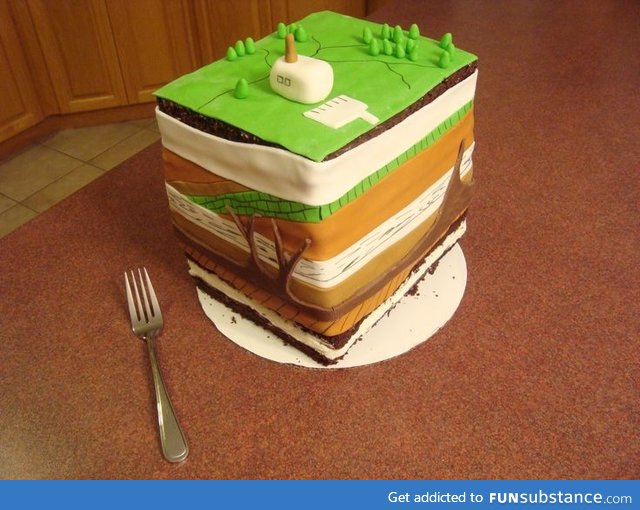 Geology cake