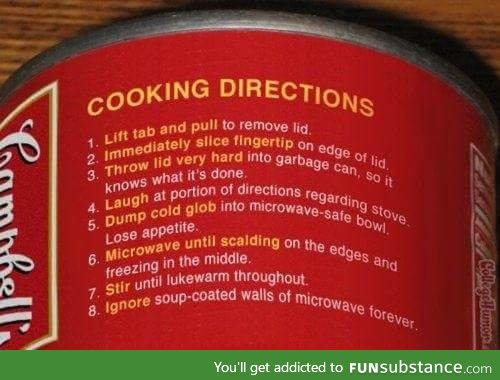 funny soup directions.