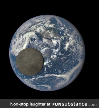 Earth and The Moon from a million miles away