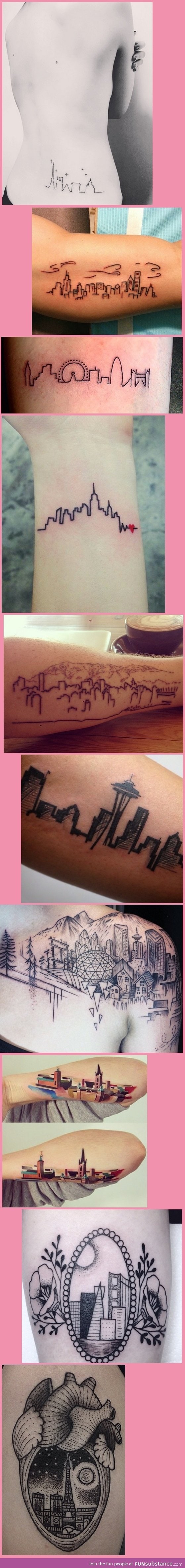 cool city tattoos