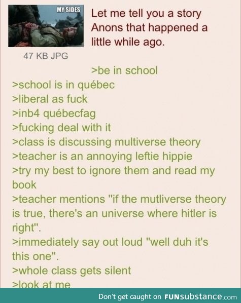 Anon and the multiverse theory