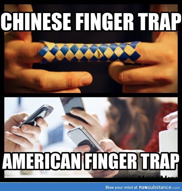 Chinese finger trap vs American finger trap