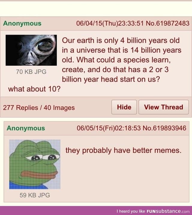 Anon on aliens