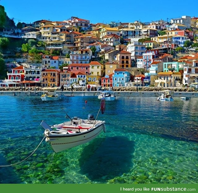 The spectacular town of Parga, Greece