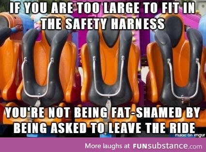 For public safety, not fat shaming
