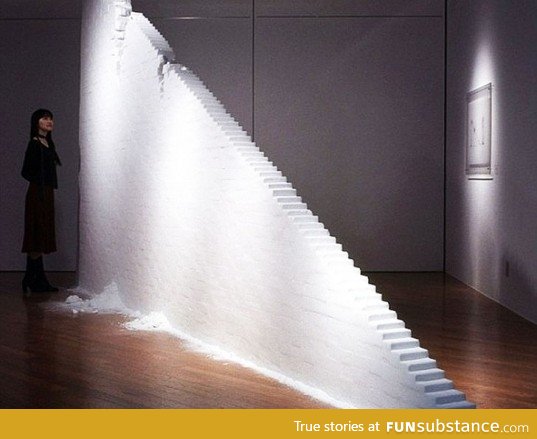Staircase made entirely out of salt