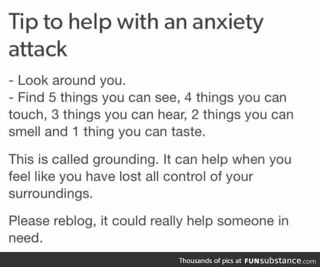 How to deal with an anxiety attack