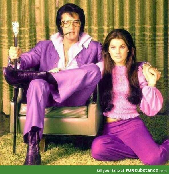 Elvis and Priscilla Presley Graceland - Memphis, Tennessee (1971)